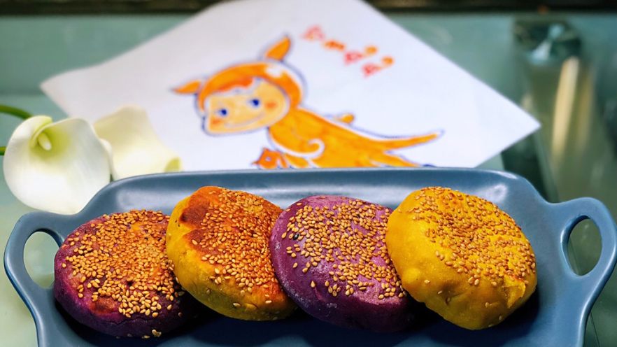 紫薯南瓜🎃芝士饼