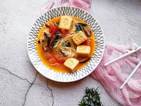 宝宝辅食—番茄豆腐杂蔬面