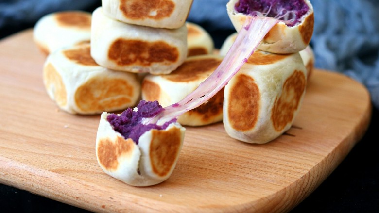 紫薯仙豆糕,成品图