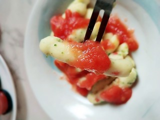 #宝宝辅食#多彩土豆条,淋上自制的番茄酱，真的是舔盘呢！
