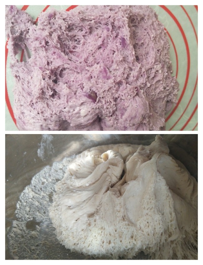 紫薯卷,里面都是这样的孔，说明已经发酵好