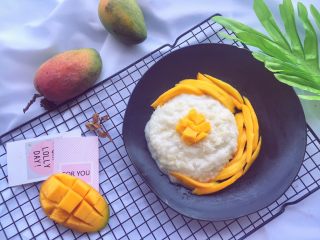 辅食11M➕：芒果糯米饭,成品图