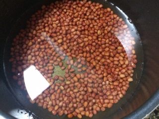 红豆沙小丸子糖水,第二天早上起来煲红豆。

一般水量是红豆的5到6倍。