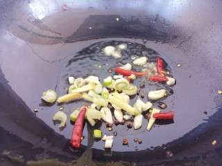宫保鸡丁,然后另起锅，把葱姜蒜，还有干辣椒，花椒炒香。