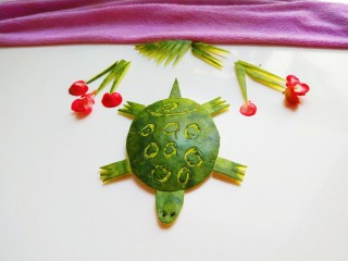 西瓜皮拼图小龟,成品图