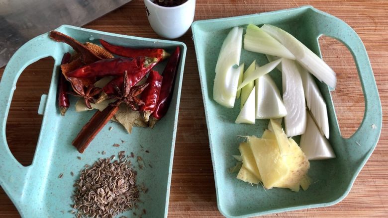 夏日惹味小菜系列➕盐水卤花生,葱白切段，姜切姜片