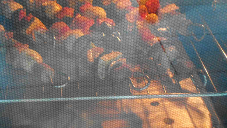 沙茶烤串,烤箱用烤肉功能预热200度上下火，把串放入烤20分钟。
