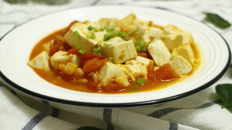 茄汁嫩豆腐,美味的下饭菜，清淡养生