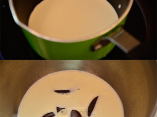 新晋网红脏脏蛋糕,将淡奶油倒入锅里小火加热至50至60度，倒入巧克力中静止约10分钟，让巧克力自然融化
