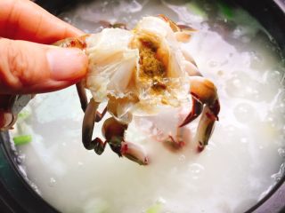砂锅粥+生滚螃蟹杂蔬粥,加入螃蟹