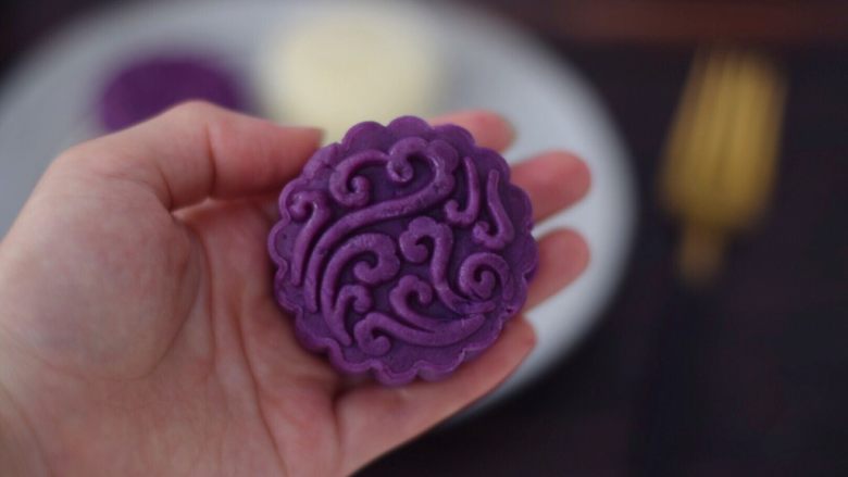 紫薯山药糕,花纹太好看了，清晰可见