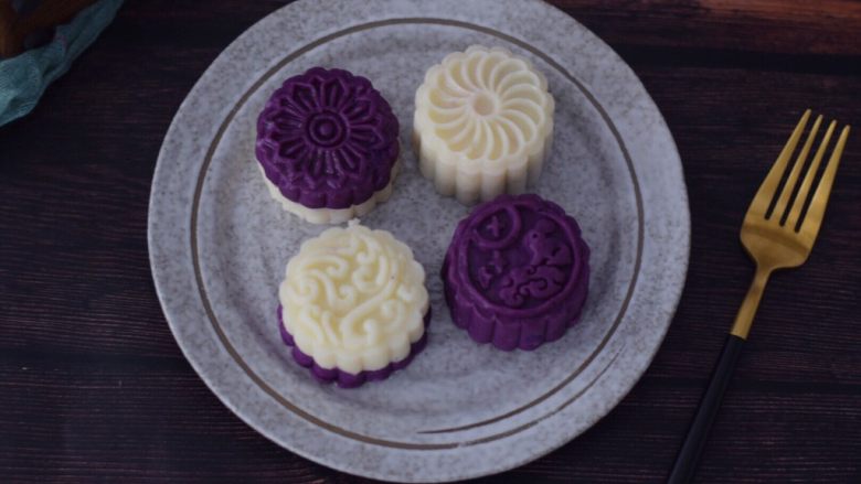 紫薯山药糕,成品图