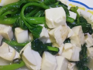 豆腐猫耳菜,出锅