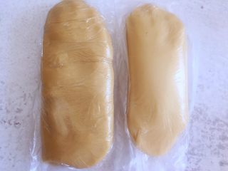传统双酥果仁月饼（木糖醇糖浆）,饼皮和油酥全部放入保鲜袋少许静置一会儿