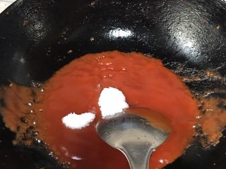 番茄虾,放糖盐