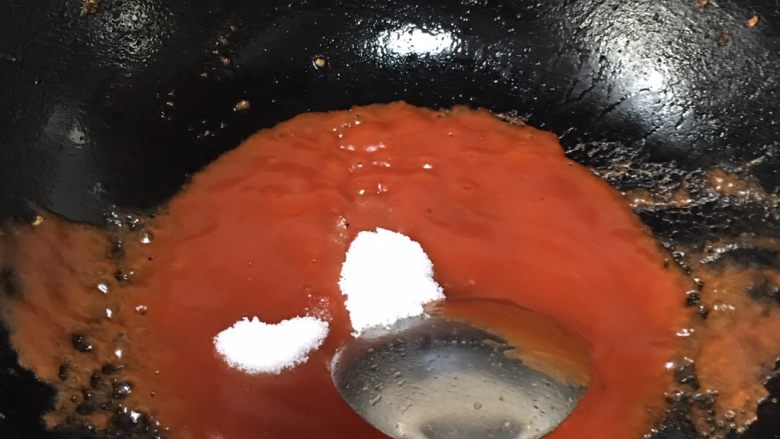 番茄虾,放糖盐