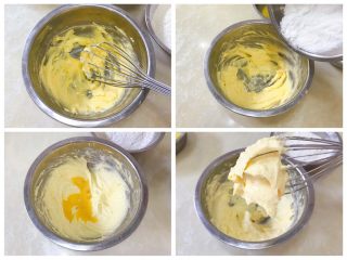 菠萝包,期间准备酥皮，黄油软化，打蛋器搅打蓬松，加入糖粉继续搅拌，加入鸡蛋液搅拌细腻。