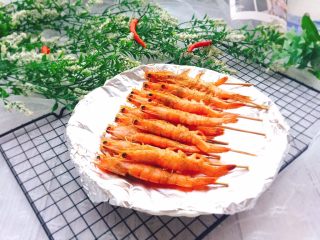 烤箱版+超级简单的烤大虾,成品图