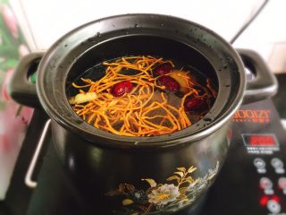 秋季煲汤+虫草花煲鸭汤,按键调煲汤，