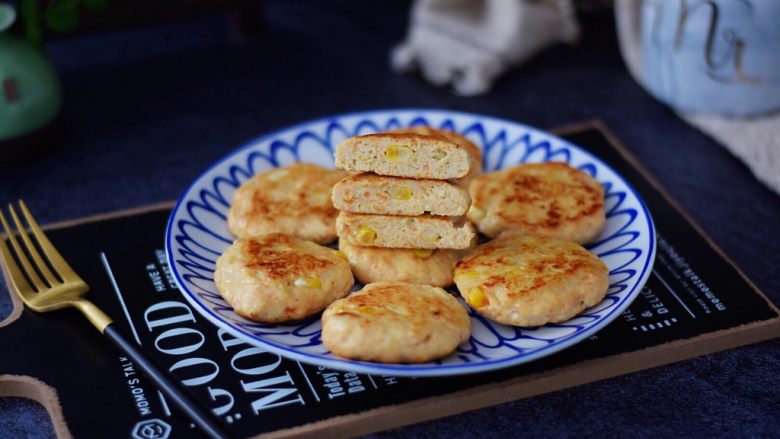 鸡肉杂蔬饼,成品图