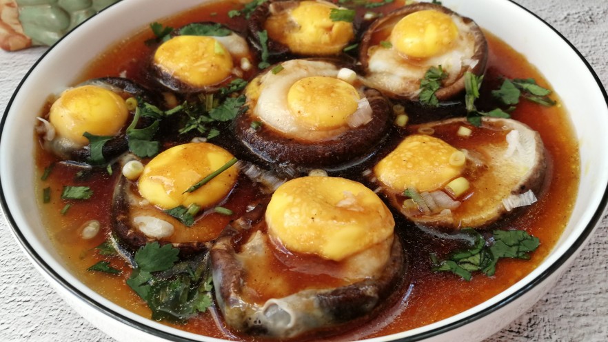 蚝油香菇鹌鹑蛋