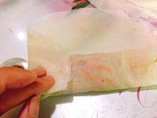 福州特色小吃+炸春卷,如图，两头对折