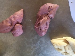 紫薯面包,每份面团100g