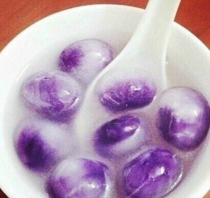 紫薯水晶汤圆,开吃啦