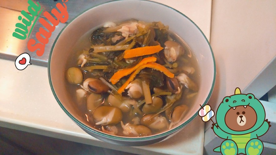 老少通吃一颗灿烂的⭐——咸菜烤粉芽豆