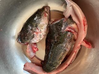 烤鱼—黑鱼,鱼头鱼骨