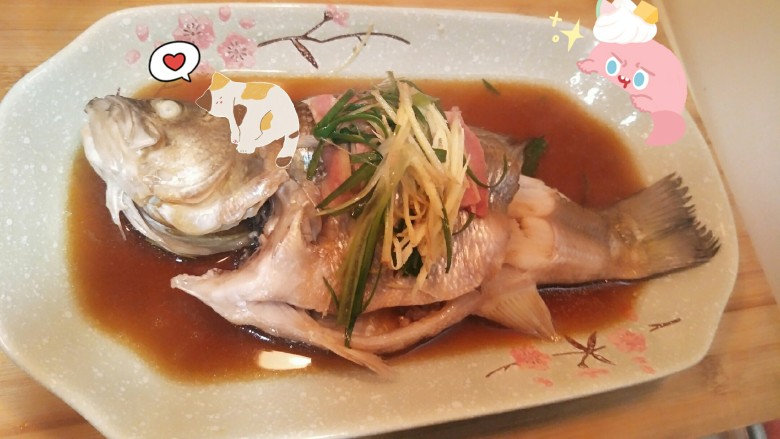 【鲜】清蒸鲈鱼——有鱼有肉的美味