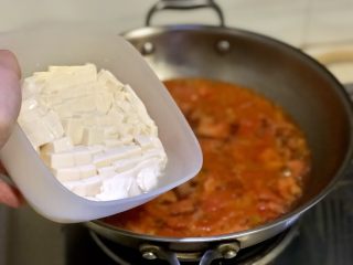 番茄豆腐汤➕番茄榨菜豆腐鸡蛋汤,加入内脂豆腐