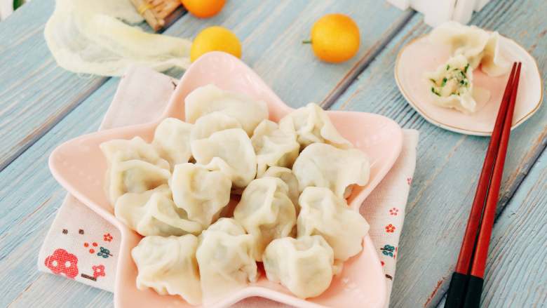 家常饺子,煮好的饺子，一起和宝宝享用吧！