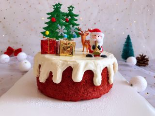 圣诞款红丝绒蛋糕