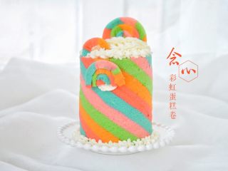 彩虹蛋糕
,成品图
