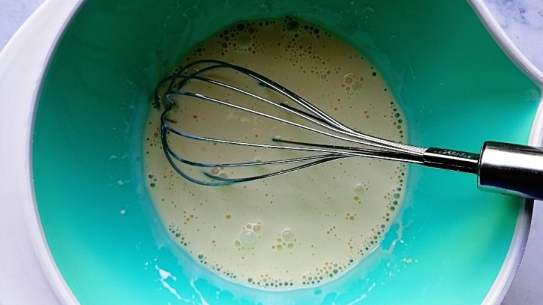 淡奶油蛋糕（水浴法）,搅拌均匀