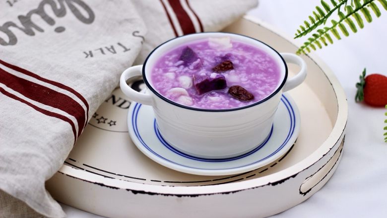 紫薯百合冰糖粥