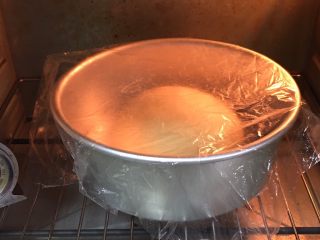蔓越梅沙琪玛,烤箱发酵档，底部放一碗热水，发酵60分钟。