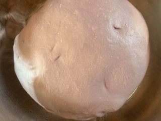紫薯双色吐司,一次发酵