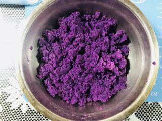 【爆浆芝士】紫薯仙豆糕,碾成泥
