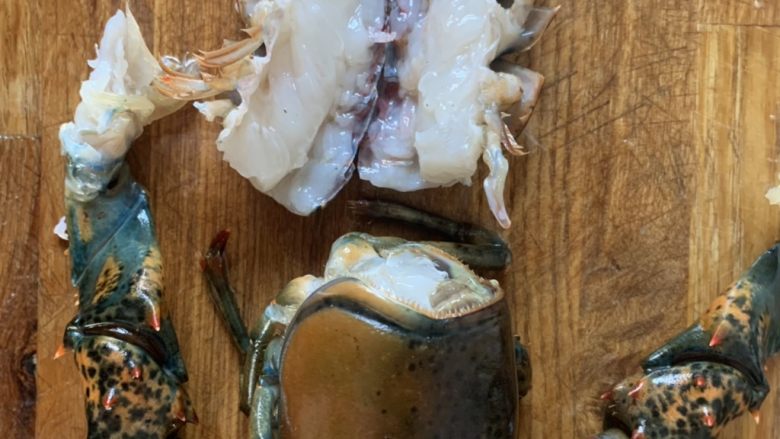 年夜饭—蒜蓉蒸龙虾,处理