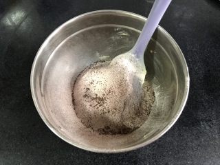 咖啡豆豆饼干,筛入所有粉类。
