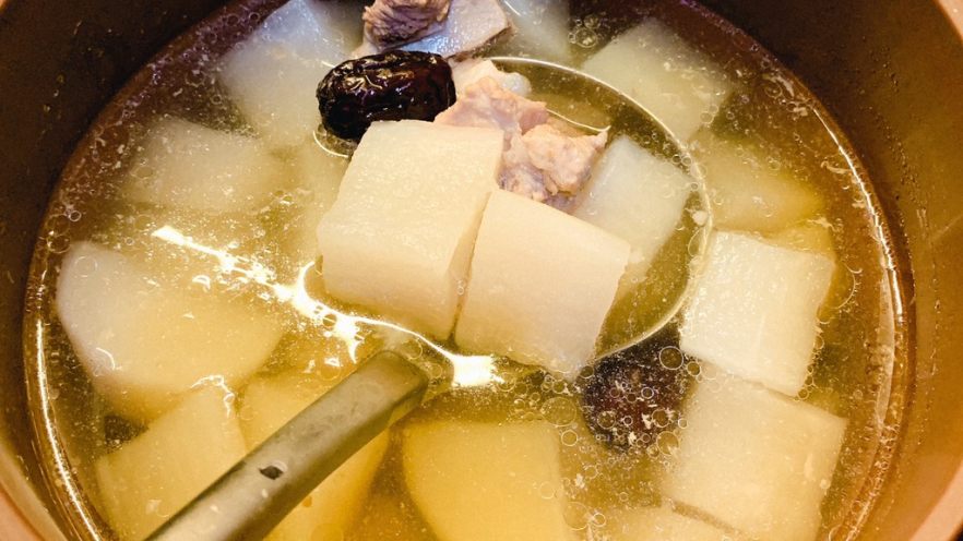 白萝卜豆腐排骨汤图片