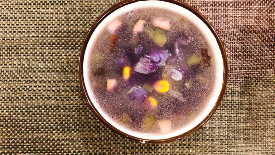 紫薯鳕鱼汤