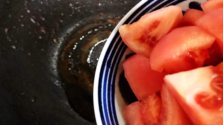 西红柿茄汁仙贝大海虾,下西红柿