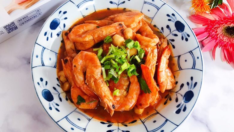 西红柿茄汁仙贝大海虾