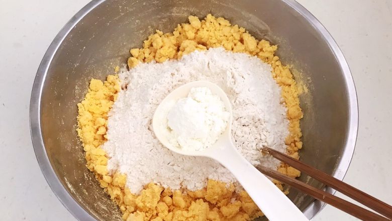 玉米馒头,加入全脂奶粉