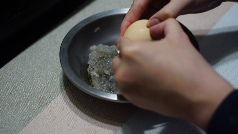 虾滑球（低淀粉大颗粒版）,加入蛋清