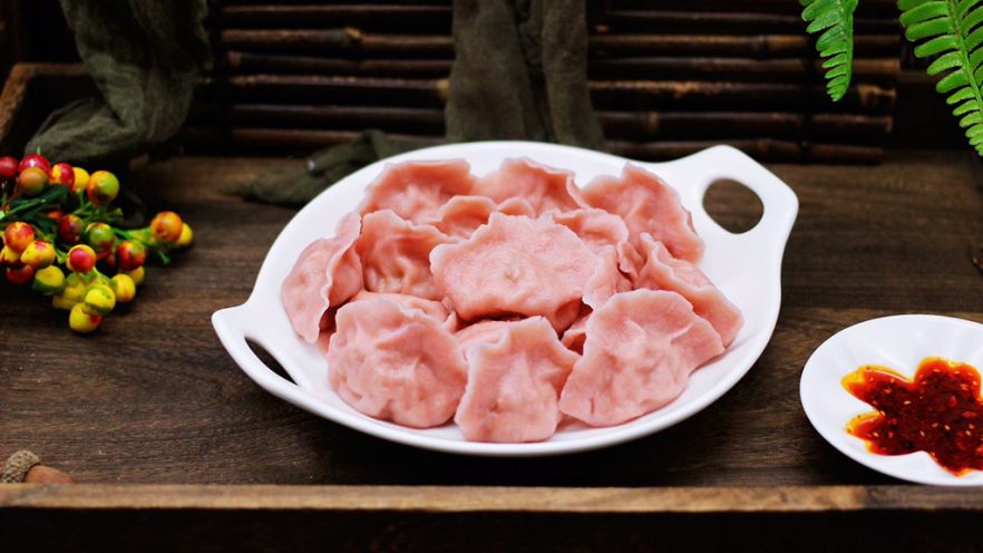 酸菜猪肉粉嫩饺子