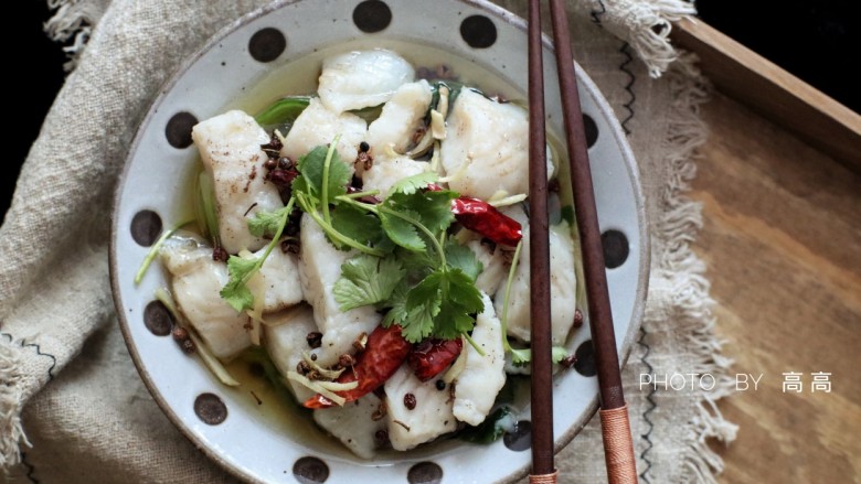 椒麻巴沙鱼，承包你的整个胃,成品图。